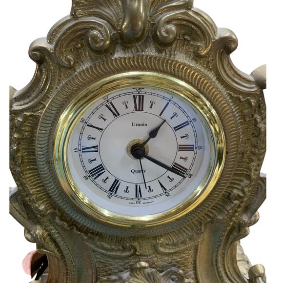 Uranio Italy West German Vintage Brass Mantel - Picture 3 of 4